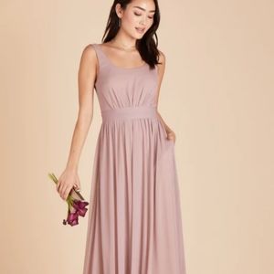 Birdy grey bridesmaid long dress size 3xl with pockets gown formal party